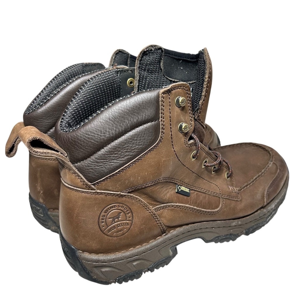 Red Wing Irish Setter 805 Brown Leather Hunt Havoc Boots Men's Size 14 Goretex - Picture 6 of 14
